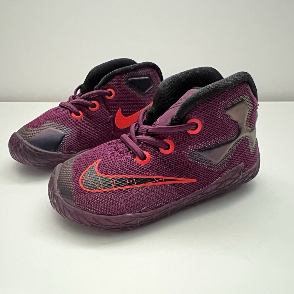 Nike Lebron Xiii 808712 500 Infant 4C Purple Baby Basketball Shoes Crib Sneakers